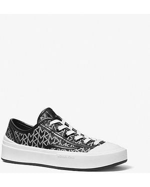MICHAEL Michael Kors Jude Mk2000 Logo Jacquard Sneakers - White