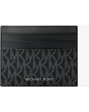 Michael Kors Cooper Signature Logo Card Case - White