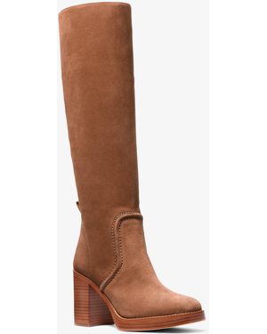MICHAEL Michael Kors Mk Hayden Suede Boot - Brown