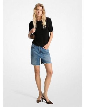 ショートパンツ Michael By Michael Kors Denim Boyfriend Shorts Boyfriend Denim Shorts | Michael Kors [US]