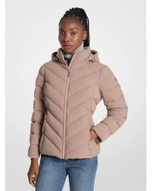 Michael Kors Packable Quilted Puffer Jacket - Natural