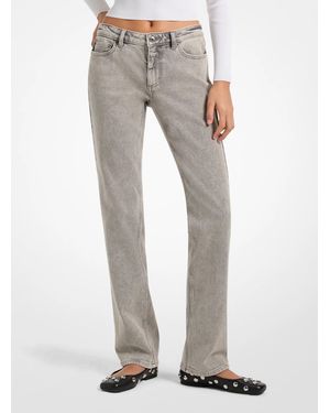 MICHAEL Michael Kors Mk Stretch Denim Cigarette Jeans - Gray