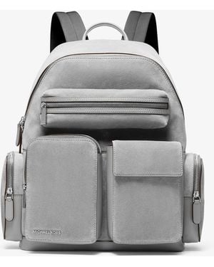 Michael Kors Mk Dakota Suede Cargo Backpack - Grey