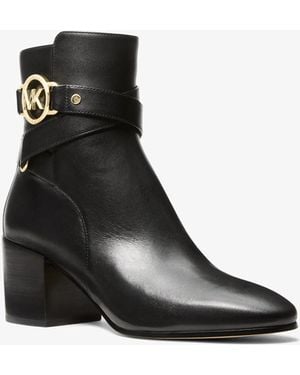 MICHAEL Michael Kors Mk Rory Leather Boot - Black