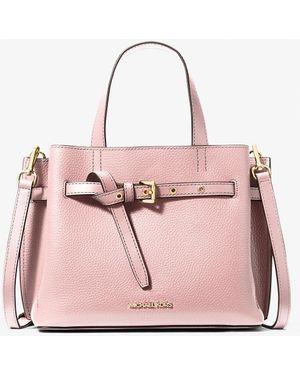 Michael Kors Mkbolso Satchel Emilia Pequeño De Piel Granulada - Rosa