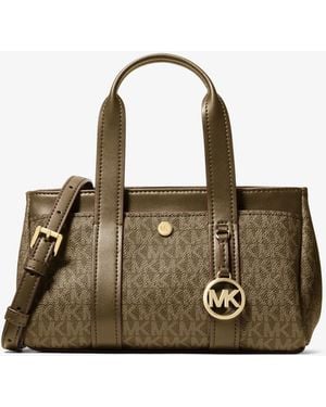 MICHAEL Michael Kors Mk Foster Extra-Small Signature Logo Satchel - Natural