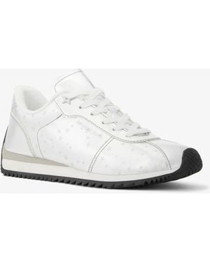 MICHAEL Michael Kors Michael Kors Rhodes Metallic Sneaker - White