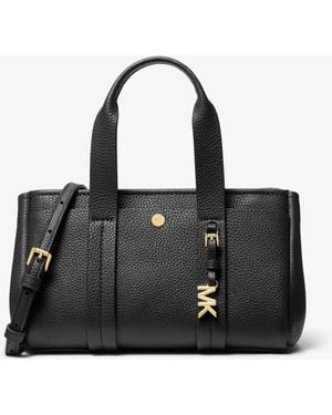 MICHAEL Michael Kors Mk Romee Extra-Small Pebbled Leather Crossbody Bag - Black