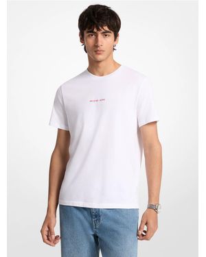 Michael Kors Mk Graphic Logo Cotton T-Shirt - White
