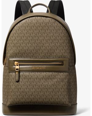 Michael Kors Mk Jet Set Signature Logo Backpack - Green