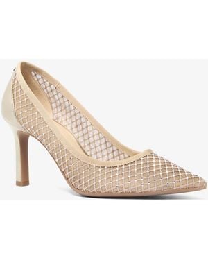 Michael Kors Willa Embellished Mesh Pump - Natural