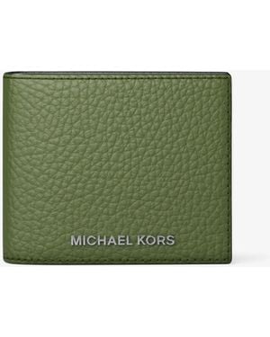 Michael Kors Hudson Billfold Wallet With Id - Green