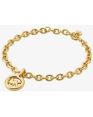 Michael Kors Mkpulsera De Cadena De Eslabones Con Logotipo - Metálico