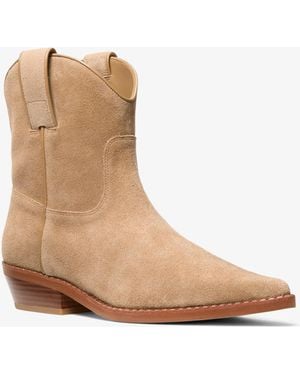 MICHAEL Michael Kors Mk Noemie Leather Boot - Natural