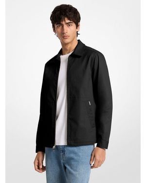 Michael Kors Mkchaqueta Tipo Camisa De Algodón Elástico - Negro