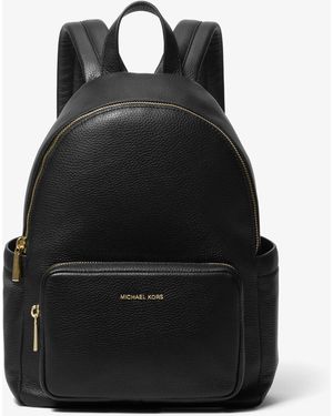 MICHAEL Michael Kors Mk Tanner Medium Pebbled Leather Backpack - Black