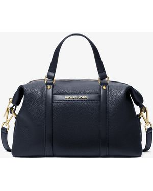 Michael Kors Outlet Mk Beck Small Satchel - Blue