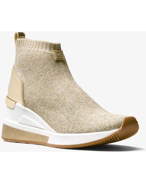 Michael Kors Michael Skyler Sneaker Booties - Metallic