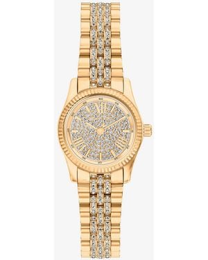 Michael Kors Mkreloj Lexington Petite En Tono Con Incrustaciones - Metálico