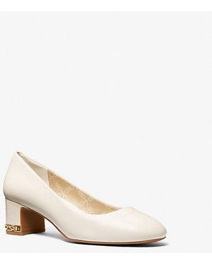 Michael Kors June Flex Leather Pump - Natural