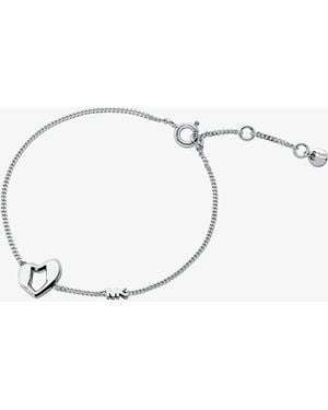 Michael Kors Mk Precious Metal-Plated Sterling Heart Bracelet - Natural
