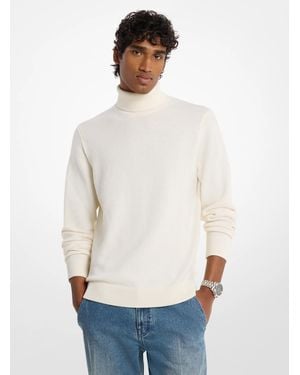 Michael Kors Michael Kors Merino Wool Turtleneck Sweater - White
