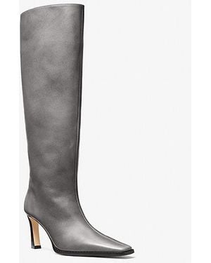 MICHAEL Michael Kors Darrah Burnished Leather Boot - White