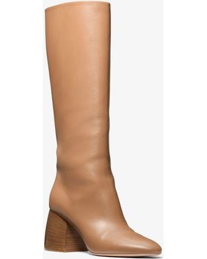 Michael Kors Michael Kors Kaitlin Leather Riding Boot - Brown