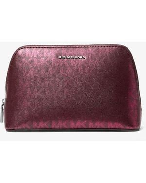 MICHAEL Michael Kors Mk Kit Da Viaggio Jet Set Piccolo Con Logo Metallizzato - Viola