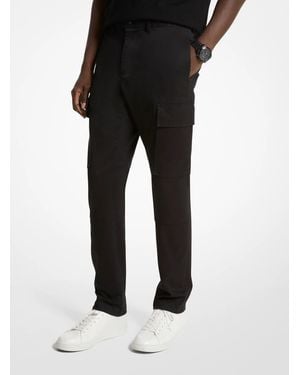 Michael Kors Stretch Organic Cotton Cargo Trousers - Black