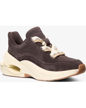 MICHAEL Michael Kors Mk Toni Suede Trainer - White