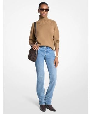 MICHAEL Michael Kors Mk Wool Polo Neck Jumper - Blue
