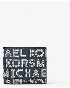 Michael Kors Cooper Graphic Logo Billfold Wallet - White