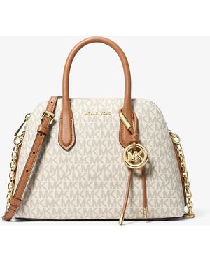 MICHAEL Michael Kors Mk Borsa A Mano Freddie Media Bombata Con Stampa Logo - Neutro