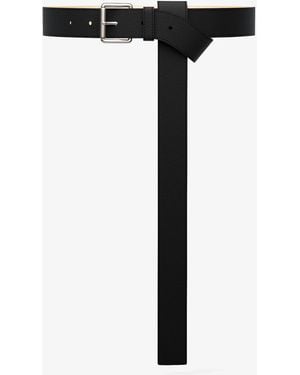 Michael Kors Pebbled Leather Belt - Black