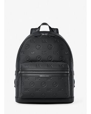 Michael Kors Cooper Medium Logo Debossed Dome Backpack - Black