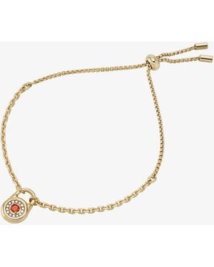Michael Kors Pavé Lock Slider Bracelet - White