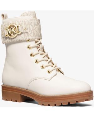 Michael Kors Rory Logo Combat Boot - White