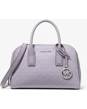 Michael Kors Ashton Small Signature Logo Messenger Bag - Purple