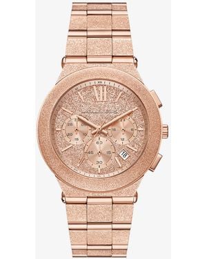 Michael Kors Mk Oversized Billie Frosted-Tone Watch - White