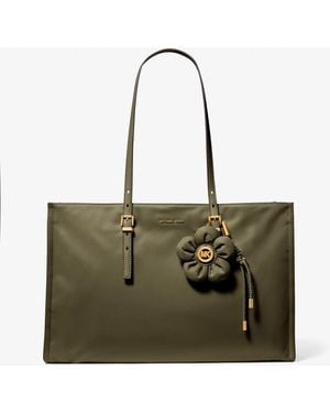 MICHAEL Michael Kors Mk Zadie Medium Nylon Tote Bag - Green