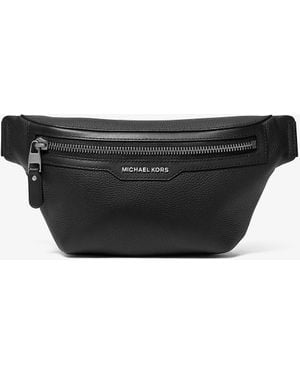 Michael Kors Mk Hudson Pebbled Leather Sling Pack - Black