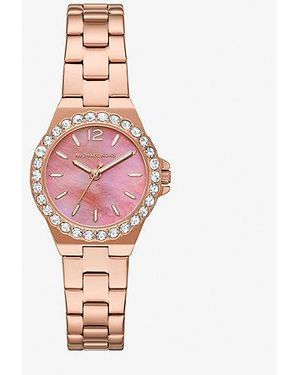 Michael Kors Mini Lennox Pavé-Tone Watch - Pink