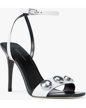 MICHAEL Michael Kors Mk Liana Studded Leather Sandal - Black