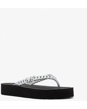 Michael Kors Zaza Platform Flip Flop - White