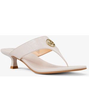 Michael Kors Anneka Patent Thong Sandal - White