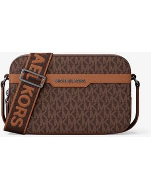 Michael Kors Michael Kors Hudson Signature Logo Camera Crossbody Bag - Grey