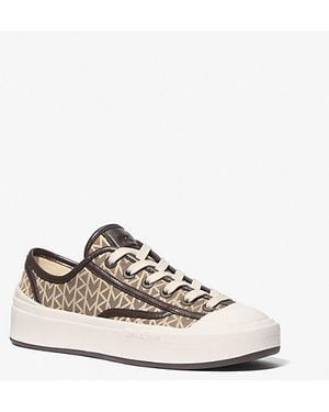 MICHAEL Michael Kors Jude Mk2000 Logo Jacquard Sneakers - White