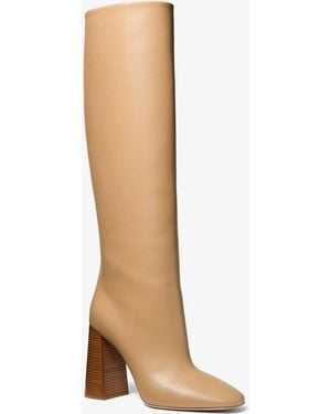Michael Kors Michael Kors Arianna Leather City Boot - White