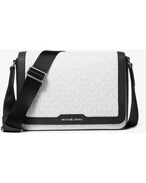 Michael Kors Hudson Flap Crossbody - White